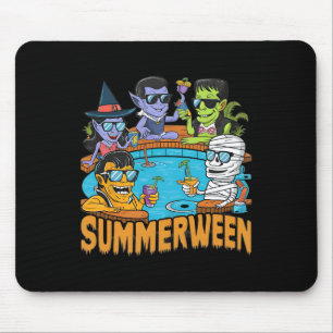 ZomerTussen Halloween Spooky Monster Voor Mannen V Muismat