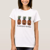 ZomerTussen Zomer Halloween Ananas T-shirt (Voorkant)
