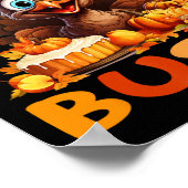 ZomerTussen Zomer Halloween Funny Skeleton Ice Cre Poster (Hoek)