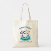 ZomerTussen Zomer Halloween Vakantie Pastel Ghost Tote Bag (Achterkant)