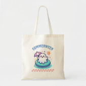 ZomerTussen Zomer Halloween Vakantie Pastel Ghost Tote Bag (Voorkant)