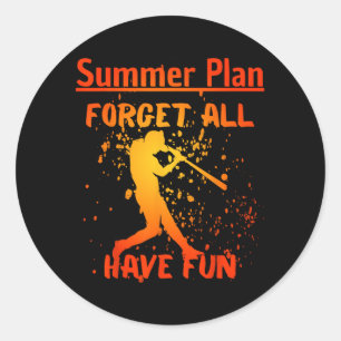 Zomervakantie 2023 Gelukkig Laatste dag van school Ronde Sticker