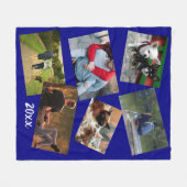 zomervakantie 20xx DIY-fotomarine Fleece Deken (Voorkant (Horizontaal))