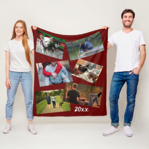 zomervakantie 20xx DIY-fotomaroon voor het academi Fleece Deken