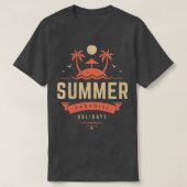 zomervakantie 2 t-shirt (Design voorkant)