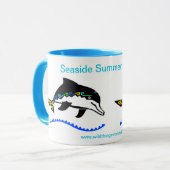 Zomervakantie aan zee - Dolfijnen Mok (Voorkant links)