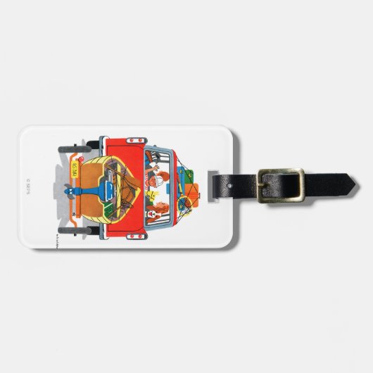 zomervakantie bagagelabel (Voorkant horizontaal)