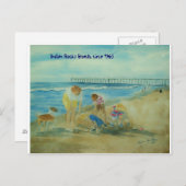 Zomervakantie bij het Indische Rocks Beach Briefkaart (Voorkant / Achterkant)