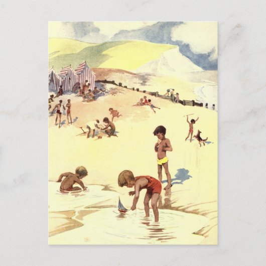  zomervakantie bij het strand briefkaart (Voorkant)