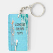 Zomervakantie bij mij in de buurt sleutelhanger (achterkant)