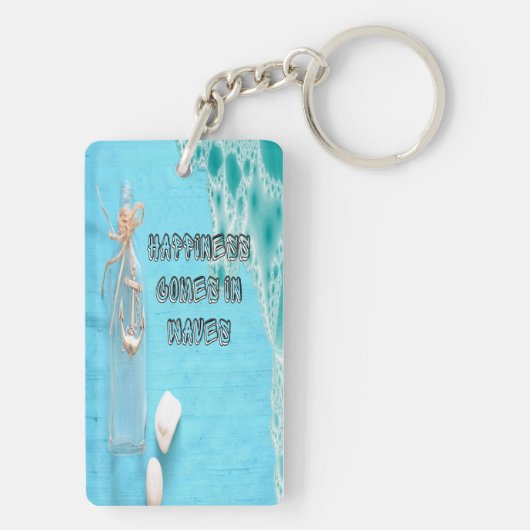 Zomervakantie bij mij in de buurt sleutelhanger (achterkant)