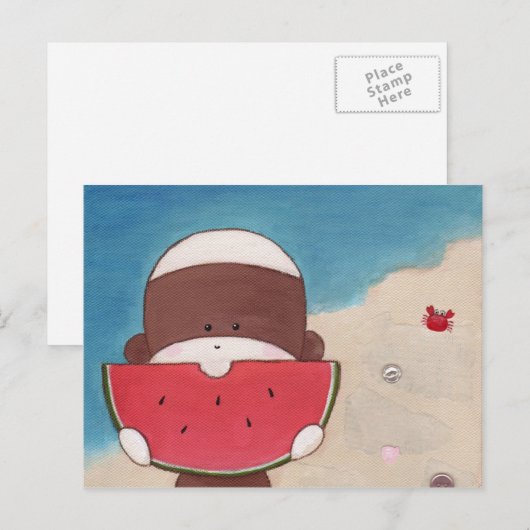 Zomervakantie Briefkaart (Voorkant / Achterkant)