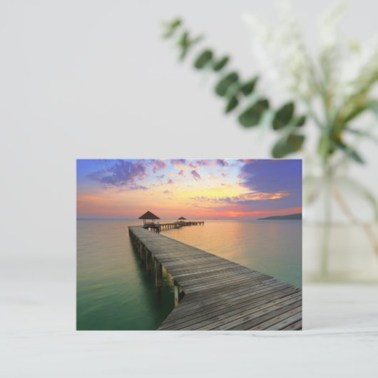 zomervakantie briefkaart (Staand voorkant)