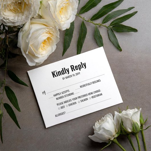 Zomervakantie bruiloft RSVP Kaart