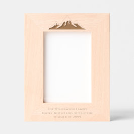 Zomervakantie Familiefoto Gegraveerde Lijstjes