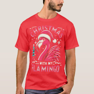 Zomervakantie Flamingo Lover Grappig Kerstfeest T-shirt