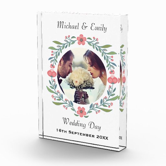  zomervakantie Floral Wreatfoto Fotoblokken (Rechts)