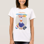 Zomervakantie Gekke Gans Schattigee Cartoon T-shirt (Voorkant)