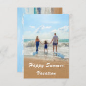 Zomervakantie Kaart Uw favoriete foto en tekst (Voorkant / Achterkant)