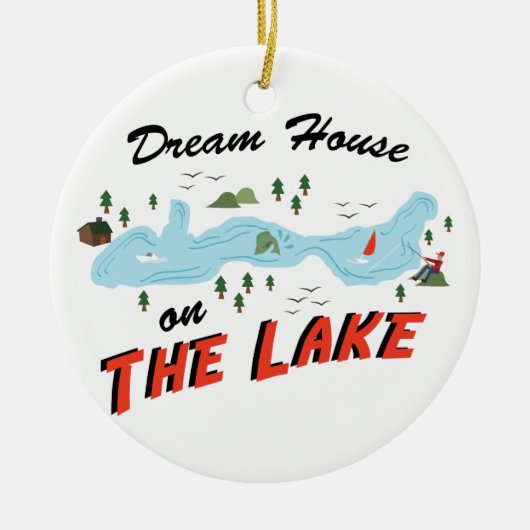 zomervakantie keramisch ornament (Voorkant)