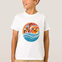 Zomervakantie kinder t-shirt voor familie strand r