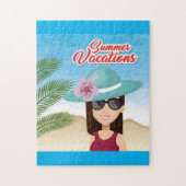 zomervakantie legpuzzel (Verticaal)