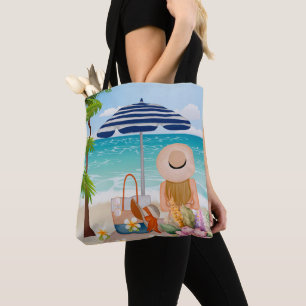 zomervakantie, luxe vakantie op het Zee Tote Bag