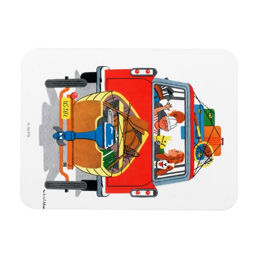 zomervakantie magneet (Horizontaal)