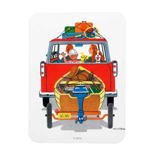 zomervakantie magneet (Verticaal)