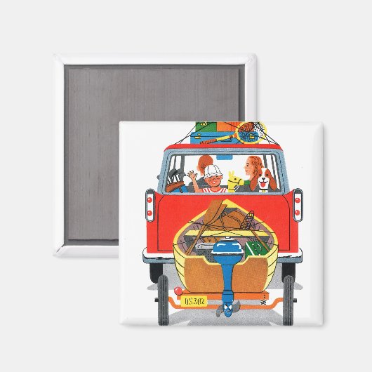 zomervakantie magneet (Voorkant / Achterkant)