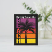 Zomervakantie met flauwte in de braadterugloop briefkaart (Staand voorkant)