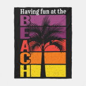 Zomervakantie met flauwte in de braadterugloop fleece deken (Voorkant)