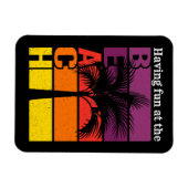 Zomervakantie met flauwte in de braadterugloop magneet (Horizontaal)