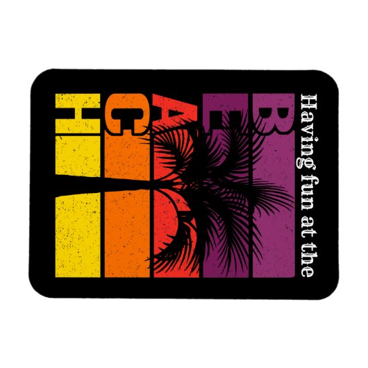 Zomervakantie met flauwte in de braadterugloop magneet (Horizontaal)