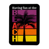 Zomervakantie met flauwte in de braadterugloop magneet (Verticaal)