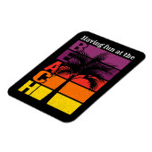 Zomervakantie met flauwte in de braadterugloop magneet (Linkerzijde)