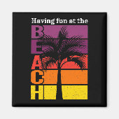 Zomervakantie met flauwte in de braadterugloop magneet (Voorkant)