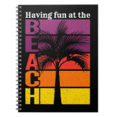 Zomervakantie met flauwte in de braadterugloop notitieboek (Voorkant)