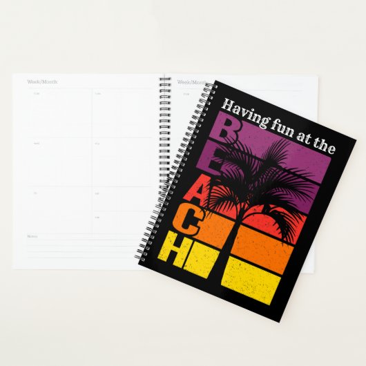 Zomervakantie met flauwte in de braadterugloop planner (Display)
