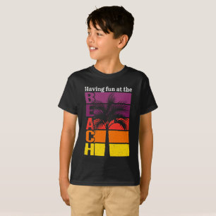 Zomervakantie met flauwte in de braadterugloop t-shirt