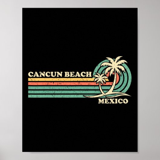 zomervakantie Mexico Cancun strand Poster (Voorkant)