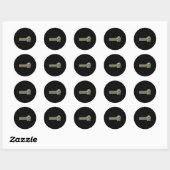 zomervakantie Mexico Cancun strand Ronde Sticker (Vel)