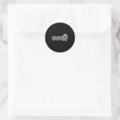 zomervakantie Mexico Cancun strand Ronde Sticker (Tas)