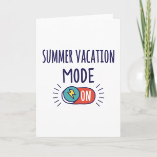 Zomervakantie modus Aan Kaart