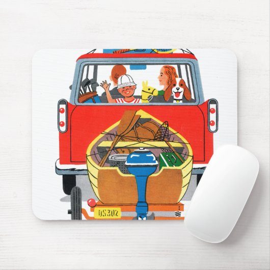 zomervakantie muismat (Met muis)