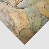  zomervakantie Oude boeken wereldbol kaart Tissuepapier (Detail)