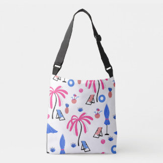 Zomervakantie: Palmbomen Ananas Patroon Crossbody Tas