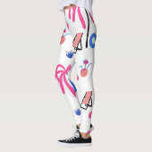 Zomervakantie: Palmbomen Ananas Patroon Leggings (Links)