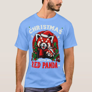 Zomervakantie panda liefhebber Grappige kerst in j T-shirt