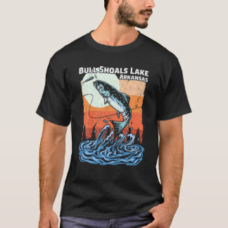 Zomervakantie Retro Sunset Arkansas Bull Shoals T-shirt
